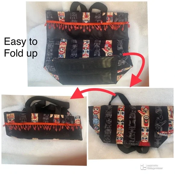 NEW ⭐️ ARTISAN 💼 1 of a Kind, TOTE Totem Pole, quality designed - Picture 9 of 16